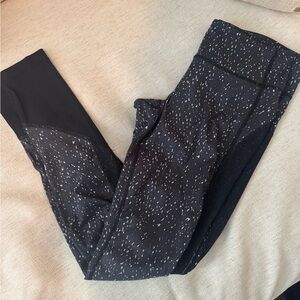 Lulu Lemon Black and White Speckled Leggings